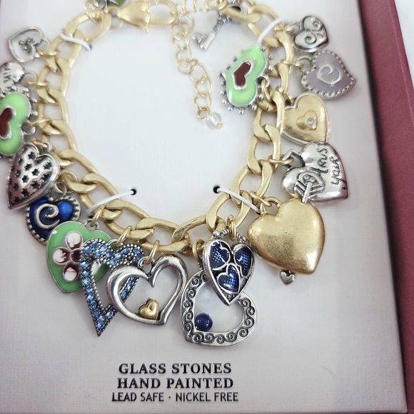 Piper K Jewelry - Piper K Hearts Charm Bracelet